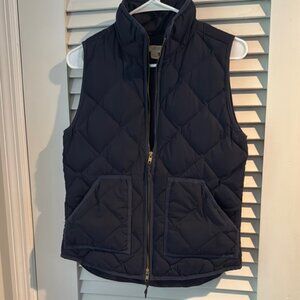 J. Crew Women's Quilted Vest - Navy